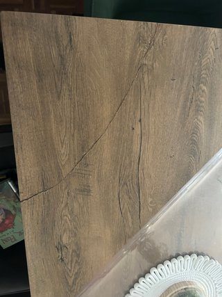 Mesa comedor JYSK 160x90 madera con plastico 1,5mm