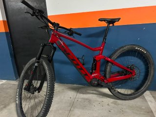 Bicicleta Scott Eléctrica Roja
