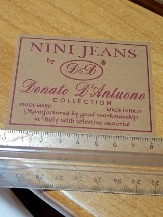 LOTTO ETICHETTE RETROCINTA IN JACRON PER JEANS