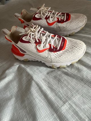 Zapatillas Nike React Vision Blancas Rojas