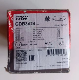 Pastillas Freno TRW GDB3424