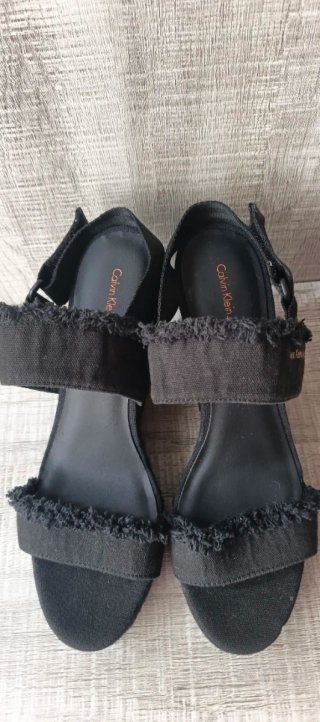 Sandalias de cuña Calvin Klein Jeans Negros