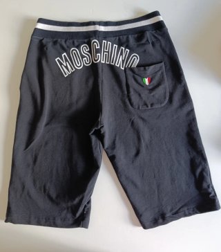 Bermuda nera con elastico a righe