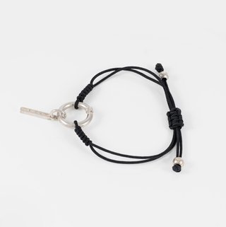 Pulsera Tous Hold en Plata 925 y cordón negro