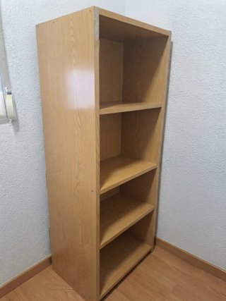 Estantería madera clara 5 niveles
