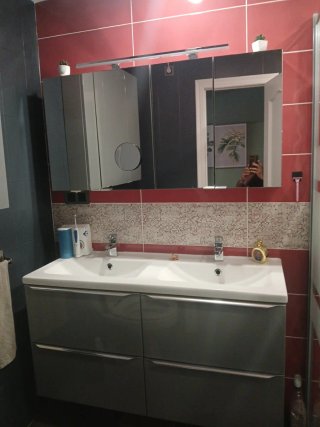Mueble baño doble seno + 2 camerinos