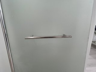 Puerta/mampara de cristal templado mate interior