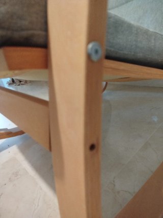 Mecedora Ikea Madera Gris