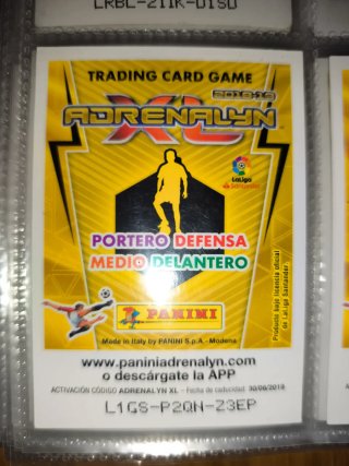 Carta Invencible Adrenalyn XL 2018-19 Nº 468