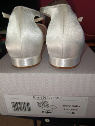 Sandalias Rainbow Club Blancas y Plateadas Nuevas