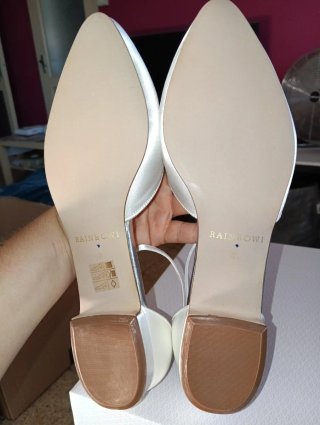 Sandalias Rainbow Club Blancas y Plateadas Nuevas