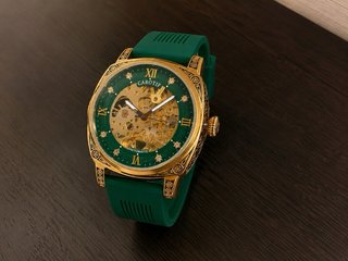 Orologio luxury uomo, Oro e Verde