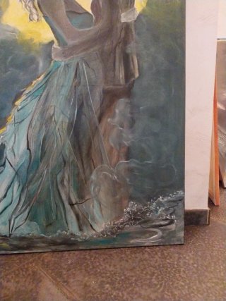Quadro Innamorati Blu e Giallo