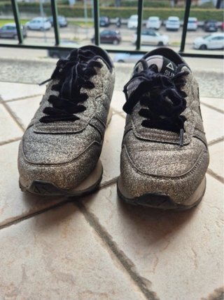 Scarpe Sun68 donna argento glitterato