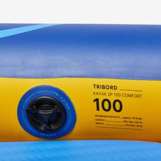 Canoa Kayak Hinchable Tribord 100 Confort 1-2 Plazas
