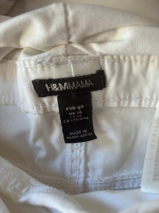 Vaquero premamá H&M Talla 44 Blanco