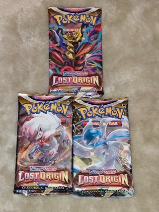 3 Sobres Pokémon TCG Lost Origin Inglés