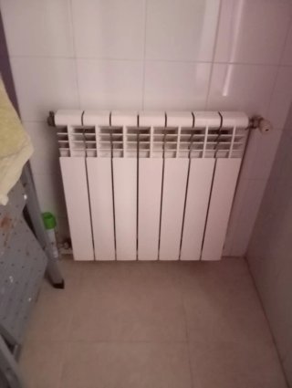Radiador de aluminio blanco