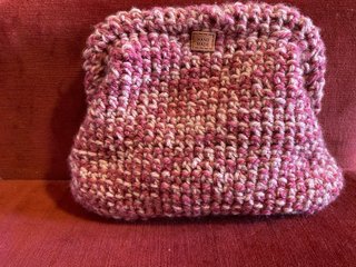 Borsa fatta a mano rosa