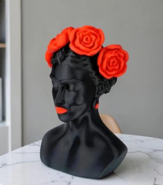 Busto donna Frida Khalo decoro casa escultura