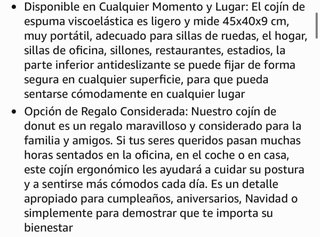 Cojín para coxis azul de forro polar