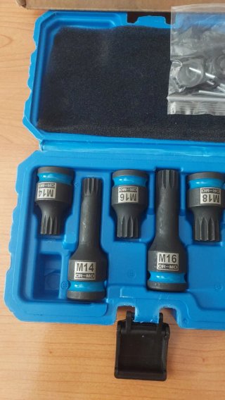 Juego Llaves Vaso Impacto XZN M14-M18