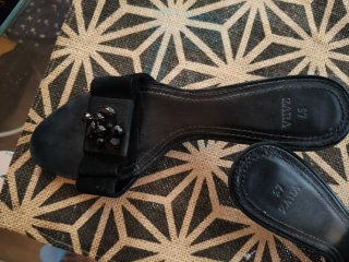 Sandalias Zara Tacón Adorno Joya