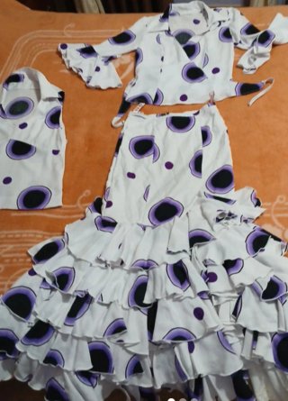Traje de flamenca con volantes