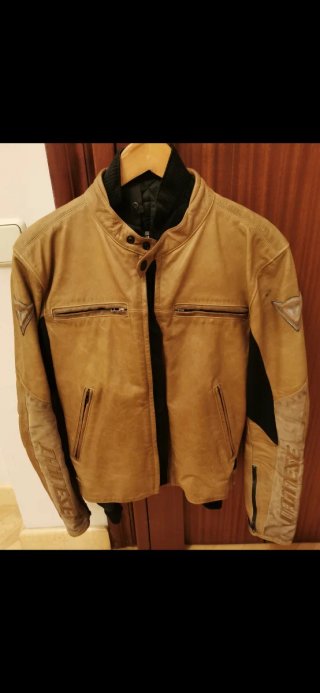 Chaqueta Piel Dainese Tabaco