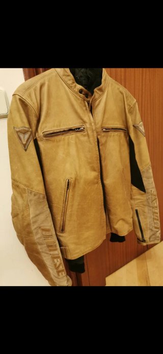 Chaqueta Piel Dainese Tabaco