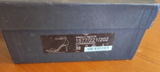 Sandalias Massimo Dutti Piel Tacon Beige/Oro T38