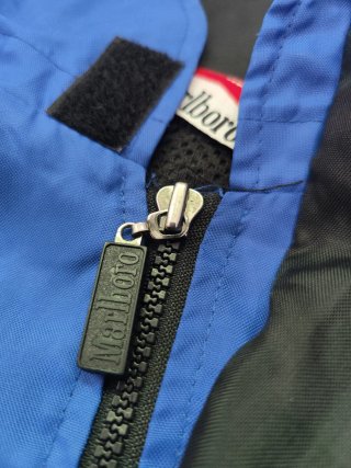 Cortavientos Vintage Marlboro Azul y Negro Talla L