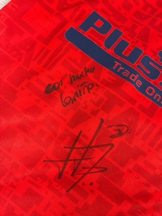 Camiseta Atlético de Madrid firmada por Giménez