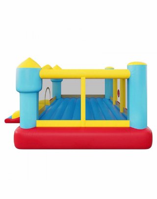Castillo hinchable con tobogán y soplador