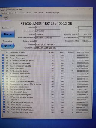 Disco Duro Seagate 1TB 2.5 SATA