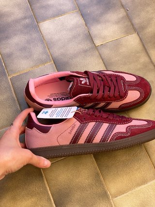 Adidas Samba pink spark shadow red gum