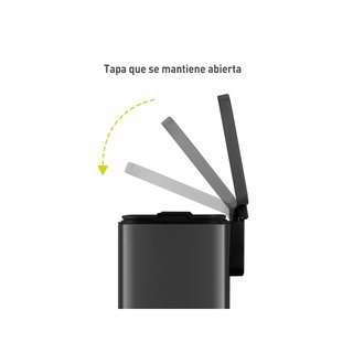 EKO Madison Cubo basura acero inoxidable compacto