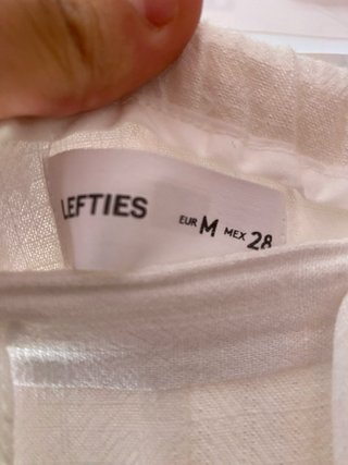 Pantalón de lino blanco