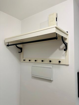Recibidor IKEA HEMNES Blanco y Negro