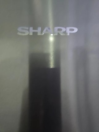 Nevera combi plateada SHARP