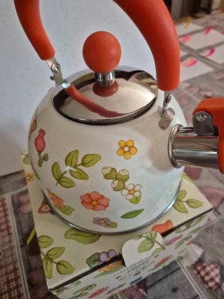 Thun Bollitore  Country Arancio e Bianco
