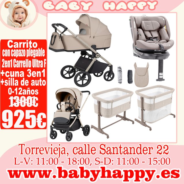 Carrito 2en1 Ultra F Polar Beige capazo plegable