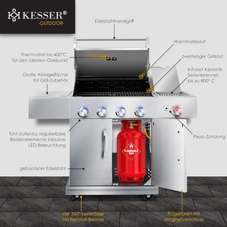 Parrilla de gas KESSER Master BBQ