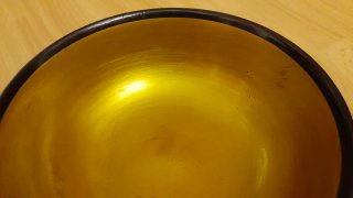 Ciotola e cucchiaio russi dipinti a mano