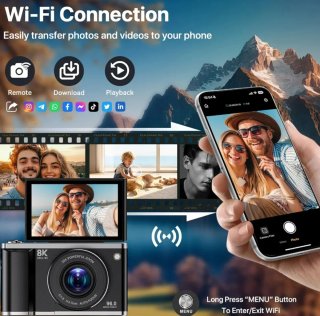 Fotocamera Digitale 8K 96MP WiFi Schermo Nuova
