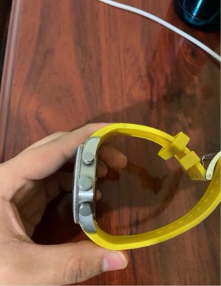 Reloj Nautica Negro y Amarillo