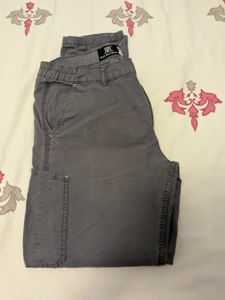 Pantaloni cargo grigi uomo