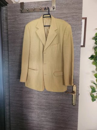Chaqueta de traje hombre amarilla