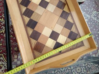 Vassoio in legno decorato