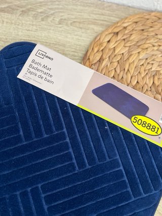 Alfombra de baño azul marino